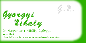gyorgyi mihaly business card
