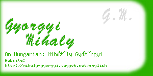 gyorgyi mihaly business card